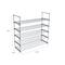 Simplify Gray 5-Tier Stackable Shoe Rack